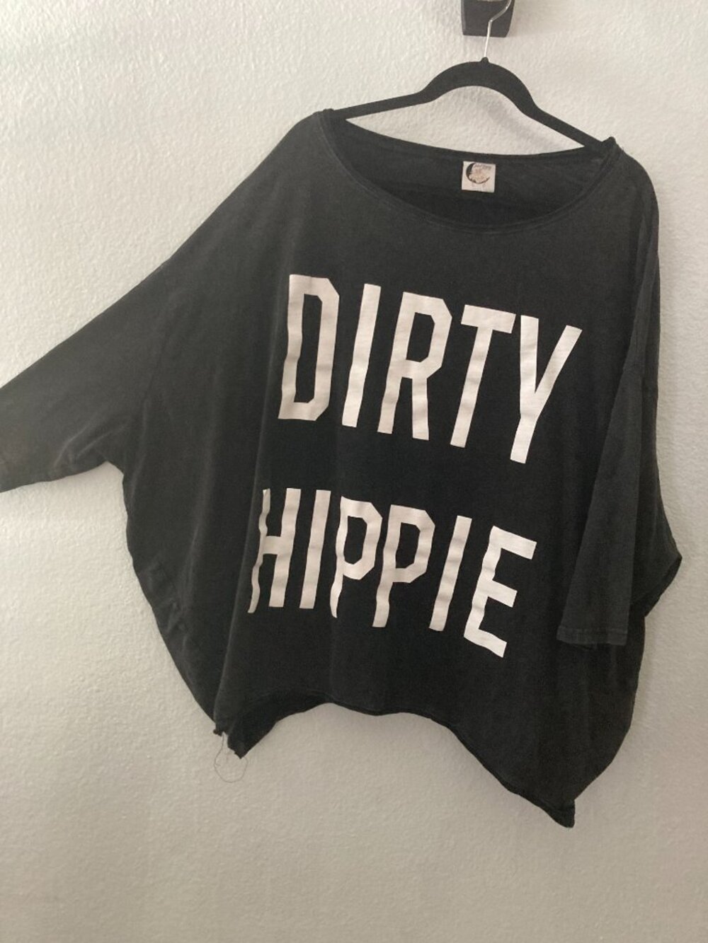 WINTER 2026 JADED GYPSY.. THE BLACK DIRTY HIPPIE OVERSIZED SWEATSHIRT OSFA